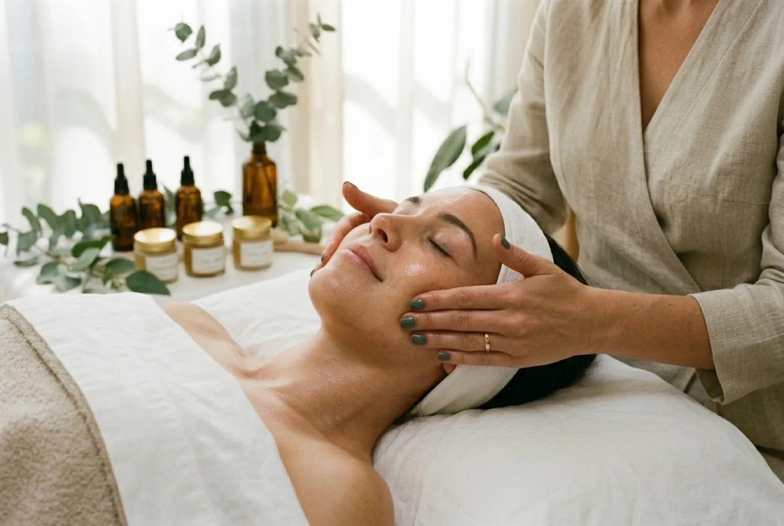 Masaje facial kobido